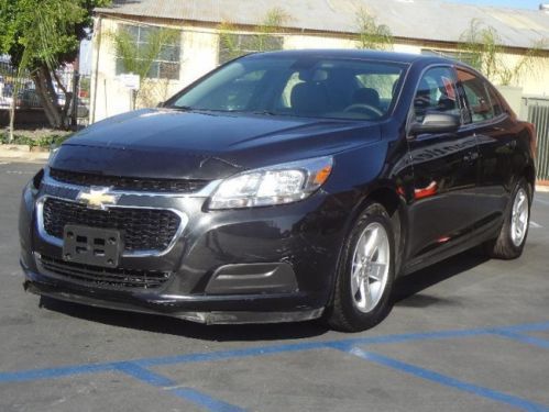 2014 chevrolet malibu ls damaged salvage runs! only 1k miles runs! cooling good!