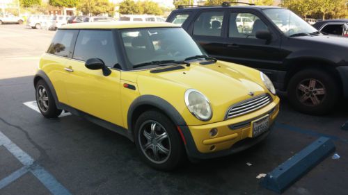 2004 mini cooper hatchback- yellow