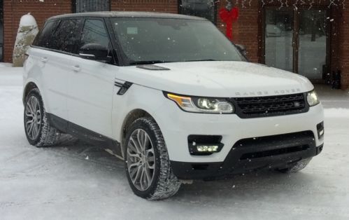 Range rover 2014 sport v8 supercharged 510hp loaded dynamic pack fuji white