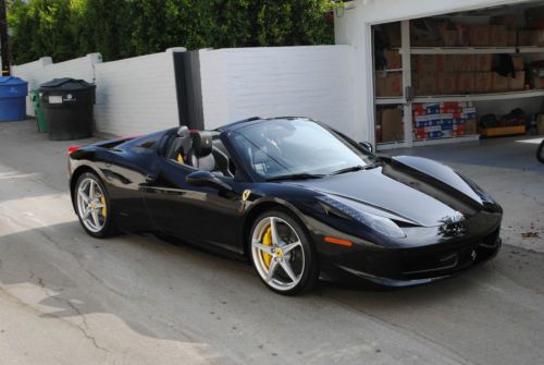 2014 ferrari 458 italia spider black/black