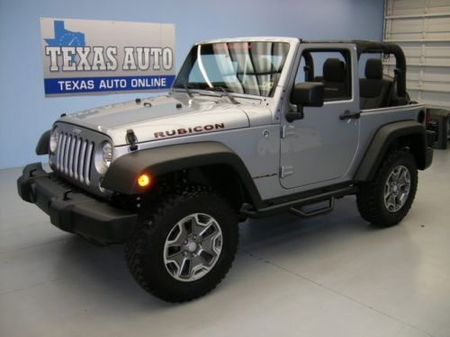 We finance!!!  2014 jeep wrangler rubicon 4x4 hard top 6 speed nav 3k texas auto