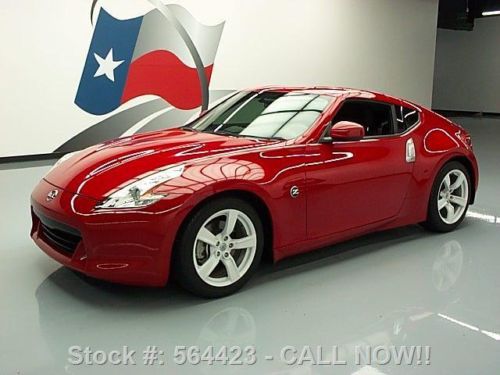 2012 nissan 370z coupe 6-speed xenons solid red 15k mi texas direct auto