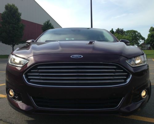 No reserve 2013 ford fusion titanium 2.0l-power-leather-cam-sensors-sunroof-5k m