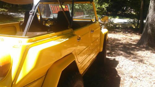 RARE UNIQUE 1974 VW VOLKSWAGEN THING 181 YELLOW SOLID EXTRAS, image 13