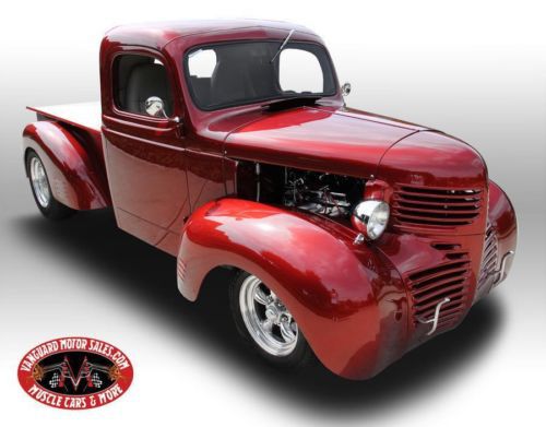 46 dodge pickup resto mod candy red custom