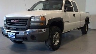 2007 gmc 2500 4x4 auto 6.0l lwb white!