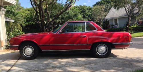 1972 mercedes benz 350 sl us model w/euro bumpers and hardtop