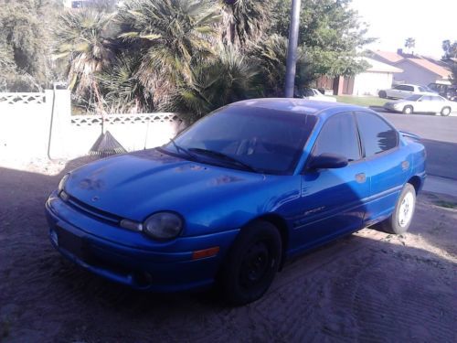 1998 dodge neon sport highline 4dr sedan-blue