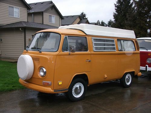 1972 volkswagen bus rare sportsmobile pop-top camper with a/c no reserve