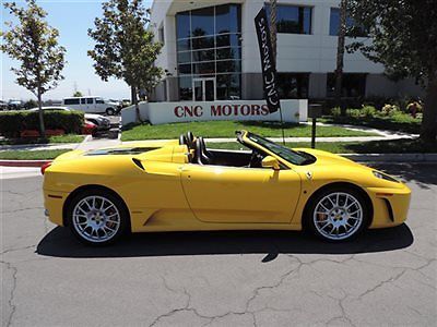 2005 ferrari 430 f430 convertible spider giallo modena low miles / sport seats