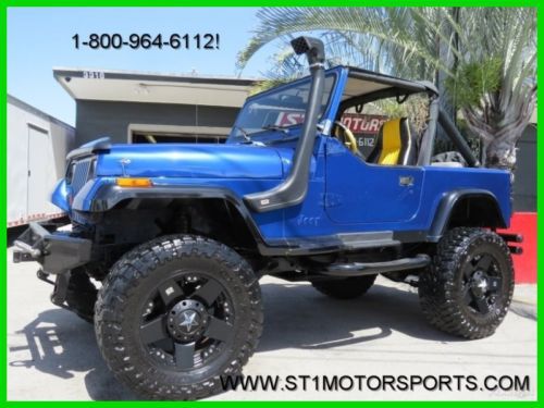 1990 jeep wrangler islander 4x4 lifted rockstar xd tires snorkel sharp automatic