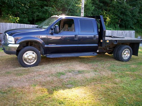 2000 ford superduty f-550 crewcab 7.3 diesel automatic 2wd flatbed