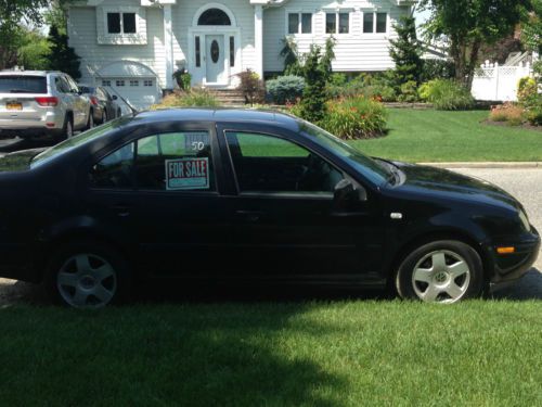 2001 volkswagen jetta 2.0 black w/ black leather interior