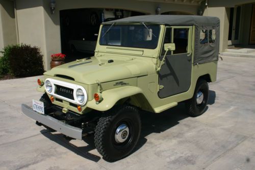 Fully restored rare 1964 fj40l factory soft top