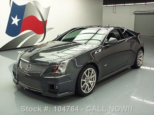 2011 cadillac cts-v coupe recaro seats sunroof nav 9k texas direct auto