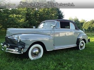 1947 gray convertible power top many options geared for highway restored orig
