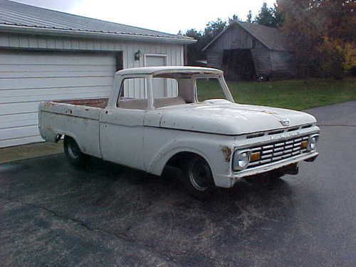 1963 ford pickup truck short bed fleetside rat rod project 350 sb chevy