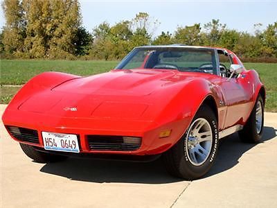 1973 corvette stingray  t-tops  350 v8