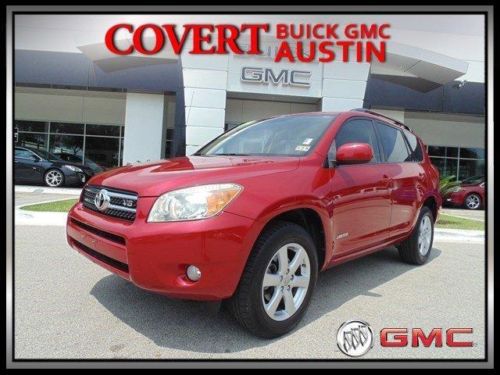 2007 toyota rav 4 limited v6 suv extra clean low reserve red