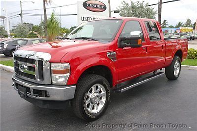 2010 ford 4wd 4dr supercab lariat 69 k miles power stroke diesel fl