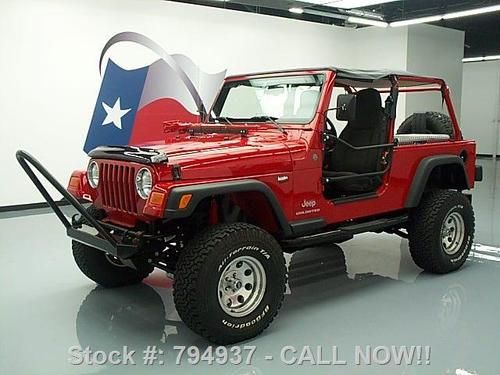 2004 jeep wrangler unlimited 4x4 lifted auto custom 13k texas direct auto