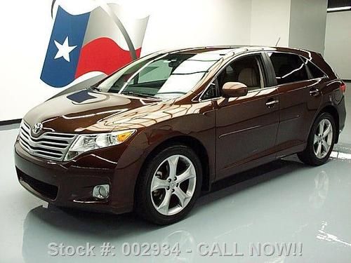 2009 toyota venza leather rear cam pwr gate 20's 65k mi texas direct auto