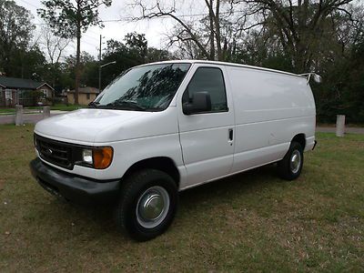 Ford e250 cargo van bins shelves 4.6 l v8 fleet maintained serviced one owner