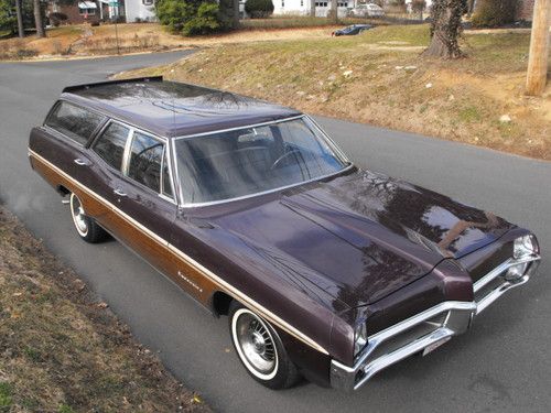 1967 pontiac executive safari wagon survivor plum mist 35,000 miles 8 lug wheels