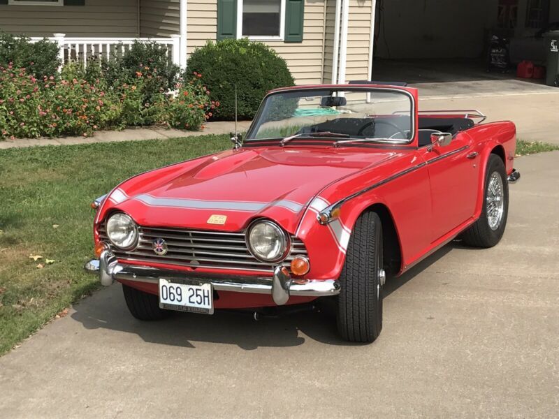 1968 triumph tr250 black leather