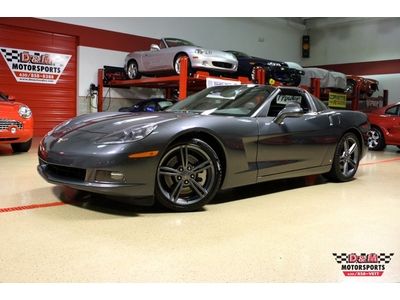 2009 corvette coupe cyber gray 6 speed manual magnetic ride control dual tops