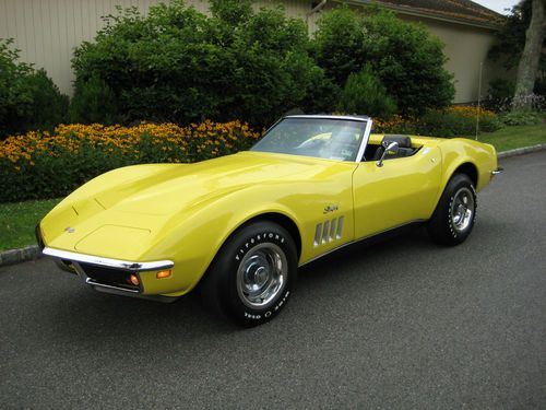 1969 corvette convertible with frame-off restoration