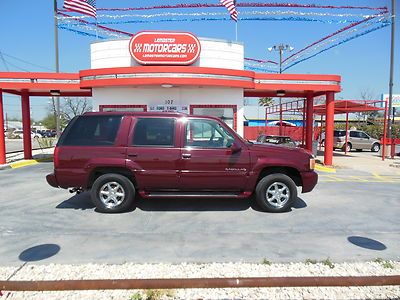 1999 cadillac escalade - chrome wheels - leather - nice suv - texas truck -