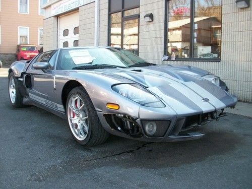 2006 ford gt, tungsten, 4 option, bbs, salvage title, l@@k!! all options!!