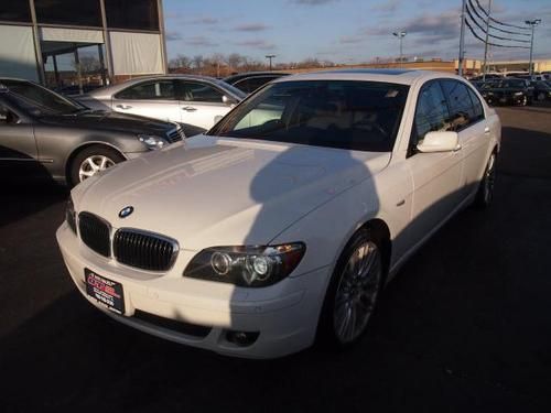 2007 bmw 750li white excellent condition clean carfax
