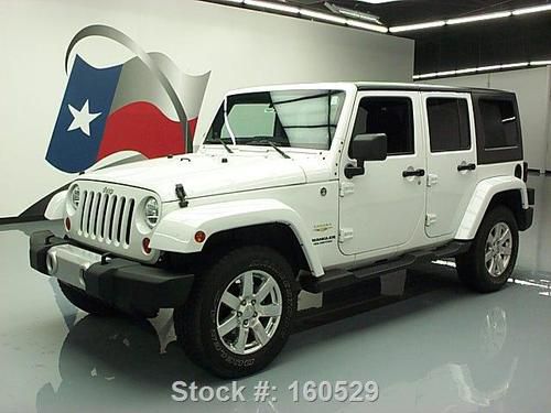 2012 jeep wrangler sahara 4dr 4x4 18'' wheels 19k miles texas direct auto