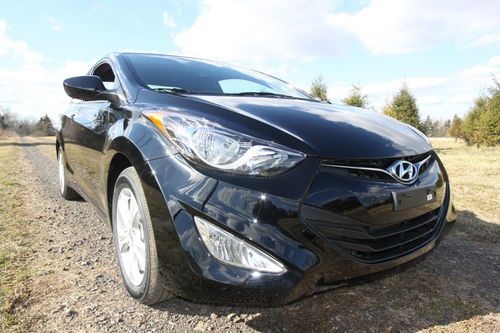 2013 hyundai elantra gs pzev  coupe 10 miles low flood salvage