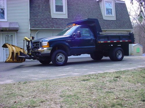 99 ford f350 dump,4wd,4 wheel drive,7.3l diesel,manual trans,std,plow,77k miles