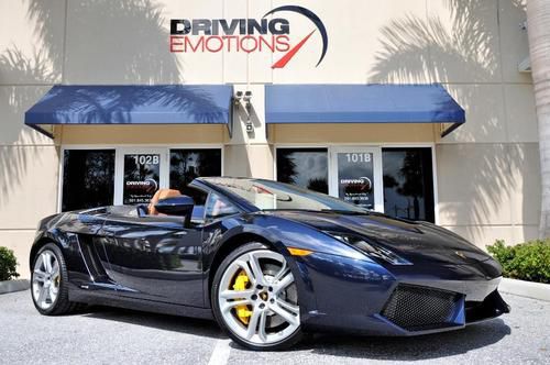 2011 lamborghini gallardo lp560-4 spyder! blue fontus!!