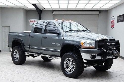 2006 dodge ram diesel 4x4 lifted quad cab slt big horn 20s