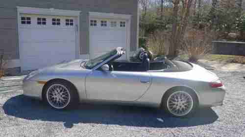 ABSOLUTELY MINT! RARE SILVER 2002 PORSCHE 911 CABRIOLET 2DR CONVERTIBLE LIKE NEW, US $34,990.00, image 2