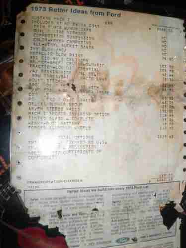 1973 Mustang Mach 1 Original Q code 351C-4V Matching Numbers 73 1971 71 72, image 4