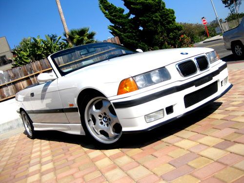 1998 bmw m3 base convertible 2-door automatic rare alpine white no reserve