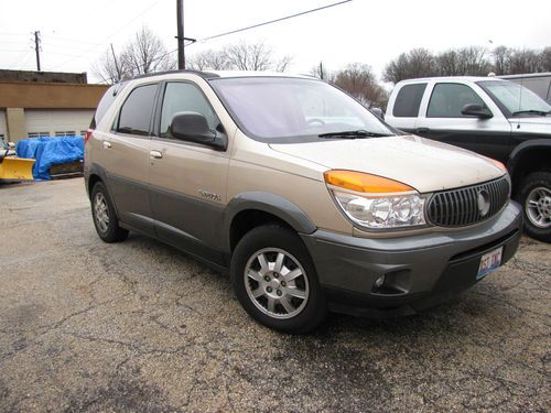 2002 buick rendezvous cx 3.4 liter v6 engine 4 door beige &amp; brown suv