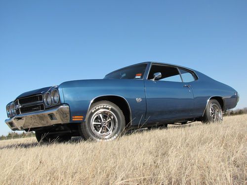 1970 chevrolet chevelle ss 396 350hp 4-speed frame off f41 ps pb ac with gm docs