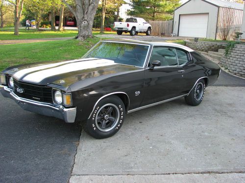 72 4 speed big block  ss chevelle  u code   real deal