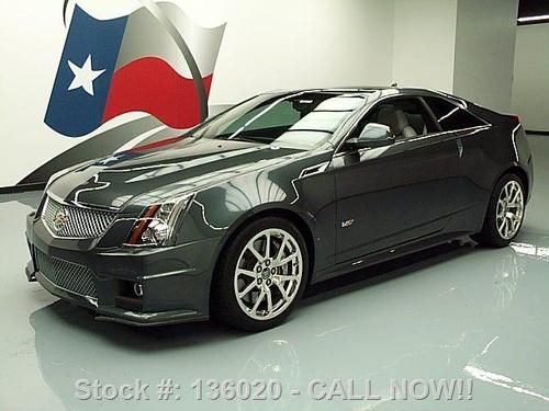 2011 cadillac cts v coupe sunroof nav rear cam 19's 16k texas direct auto