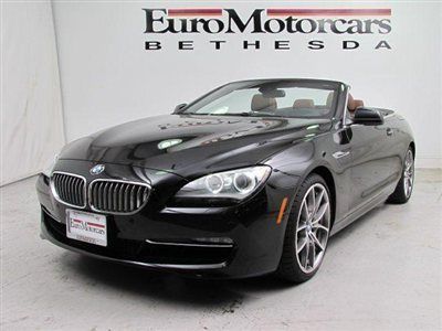 6 series 650i convertible coupe black certified brown cinnamon navigation used
