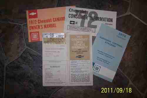 1972 Camaro original documented numbers matching Rally Sport, image 8