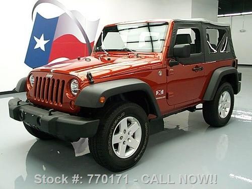 2009 jeep wrangler x 4x4 convertible 6 speed 13k miles texas direct auto