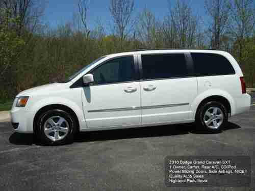 2010 DODGE GRAND CARAVAN SXT 1OWNER CARFAX STOW N GO POWER DOORS CD/iPOD REAR AC, US $9,975.01, image 4
